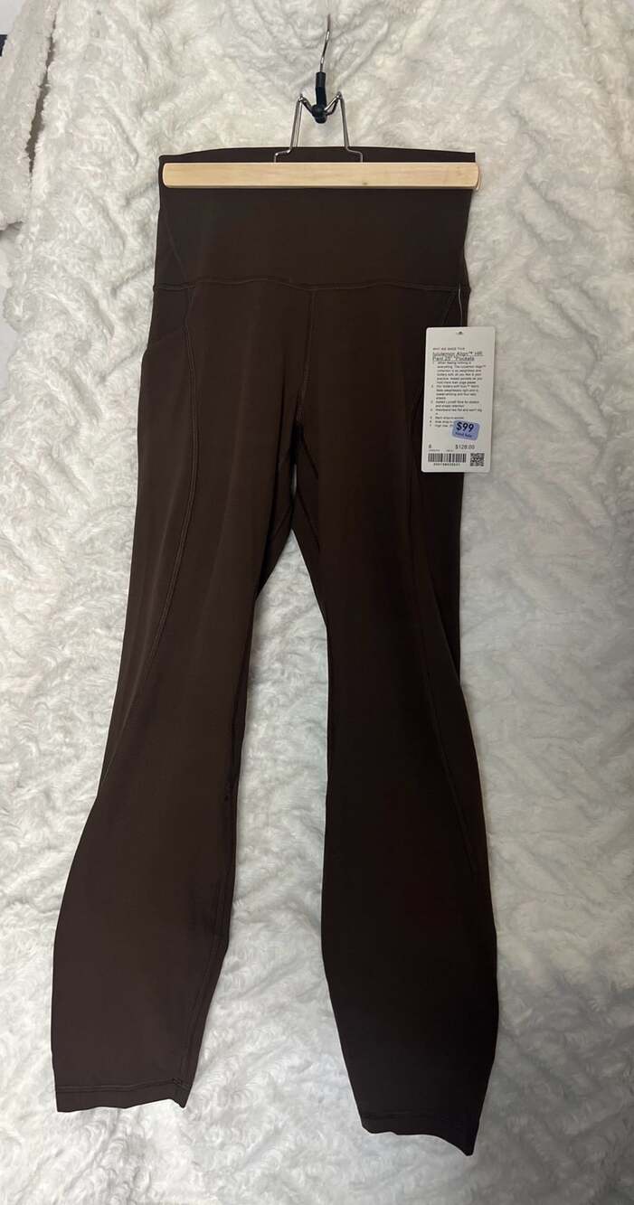 NWT Lululemon Align HR Pant 25 Pocket Size 6 Brown Nulu Leggings